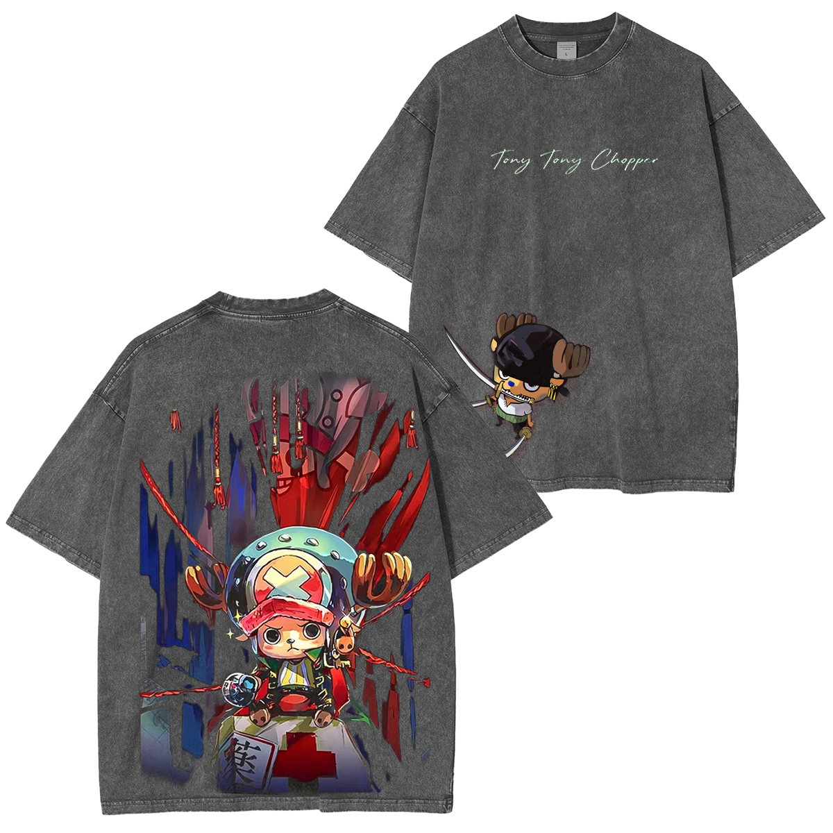 One Piece ony Tony Chopper Printed Unisex  washed T-shirt/Crewneck/Hoodie