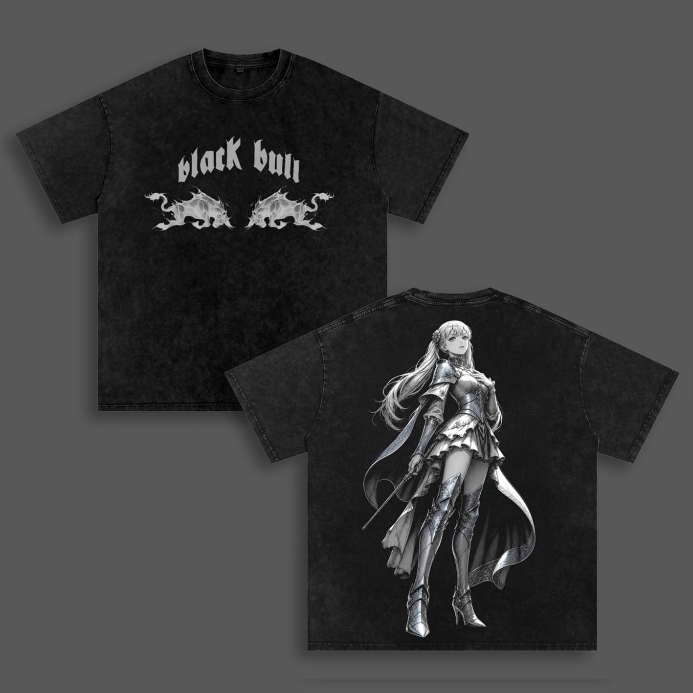 Black Clover Unisex  Washed T-Shirt