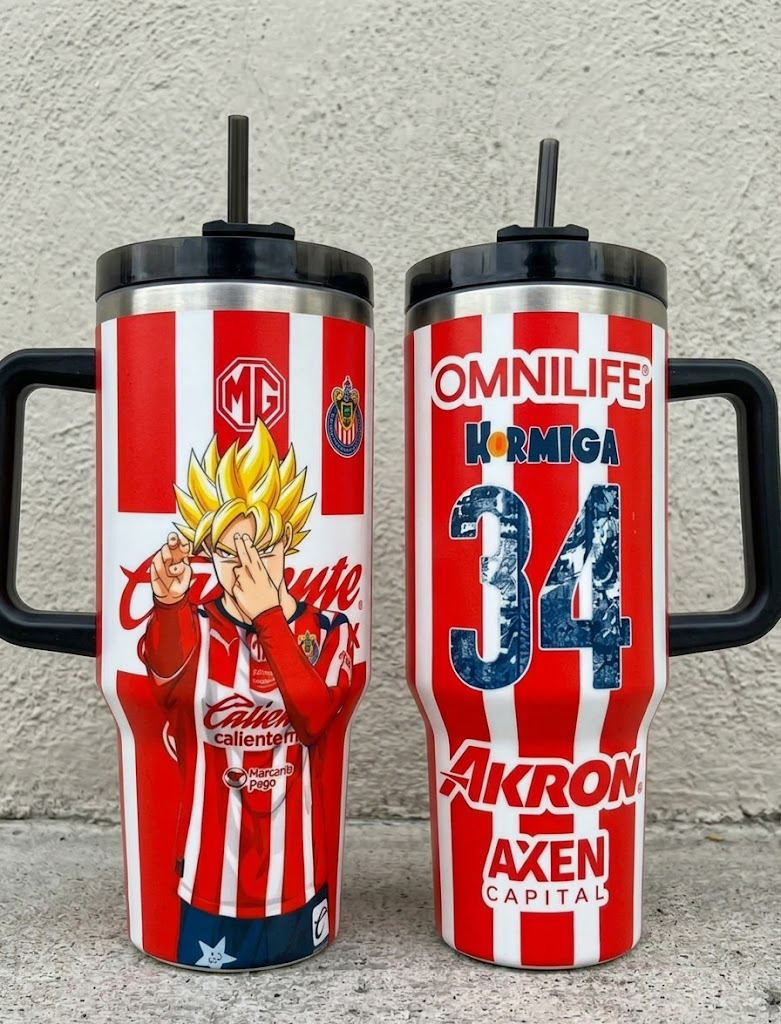 Dragon Ball Z Chivas Guadalajara's Goku Tumbler - Liga MX Gear