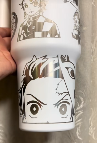 Demon Slayer Themed engraved Stanley Tumbler Cup