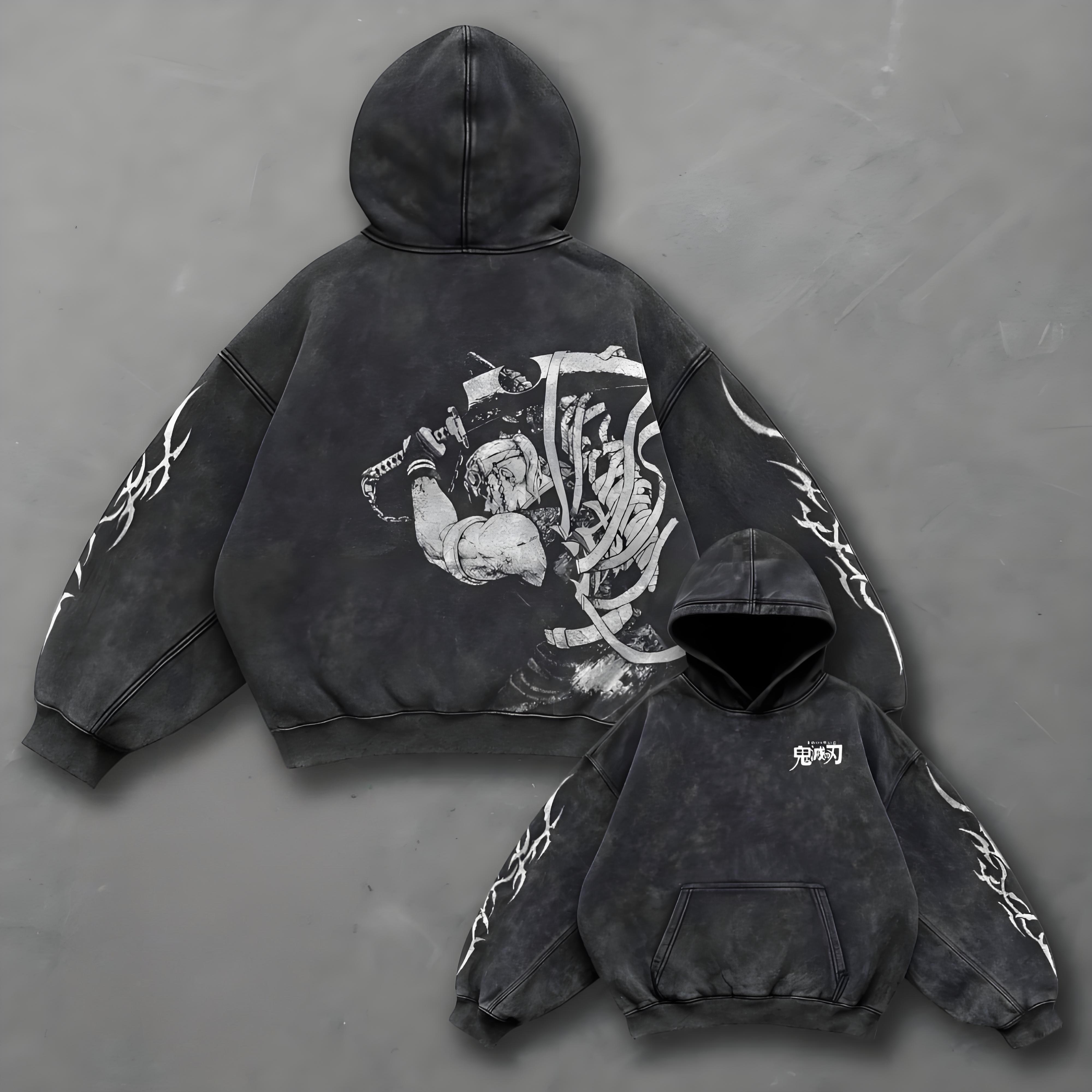 Demon Slayer: Tengen Uzui Retro Anime Hoodie