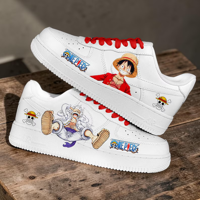  One Piece Straw Hat Af1 Sneakers
