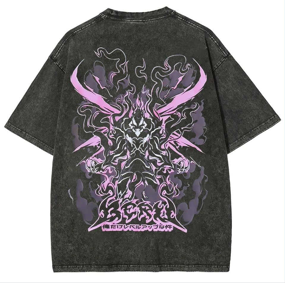 Solo Leveling Printed Unisex Washed T-Shirt