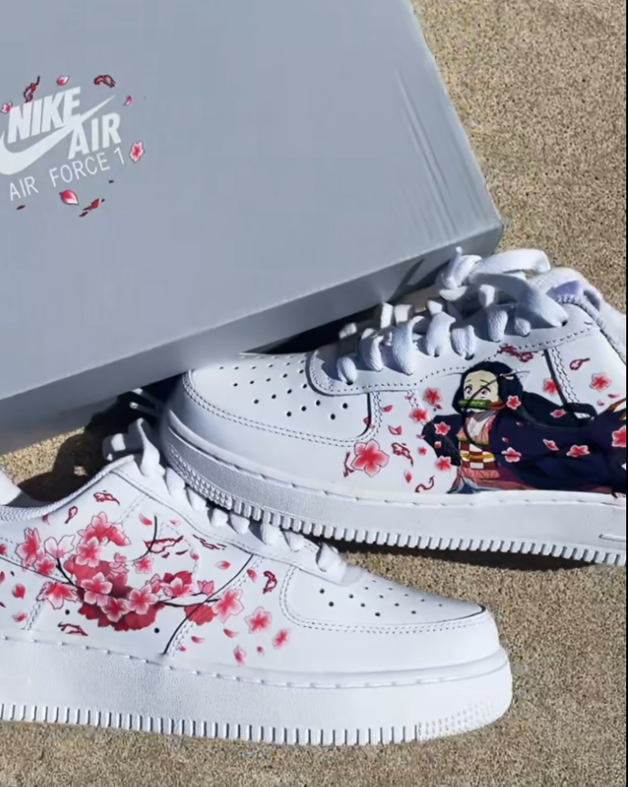 Custom Nike Airforce Demon Slayer Shoes