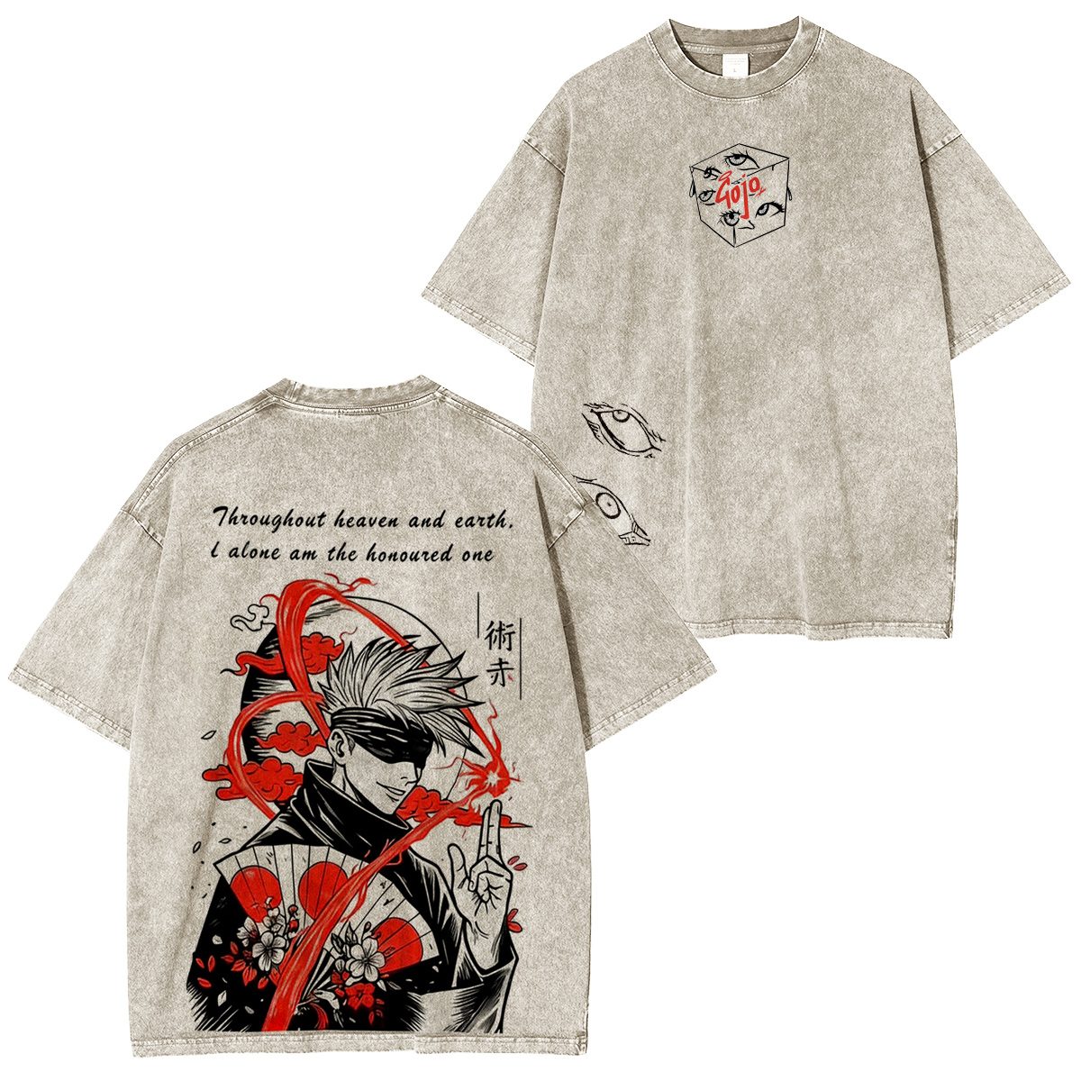 Jujutsu Kaisen :Satoru Gojo Vintage washed T-shirt/Crewneck/Hoodie
