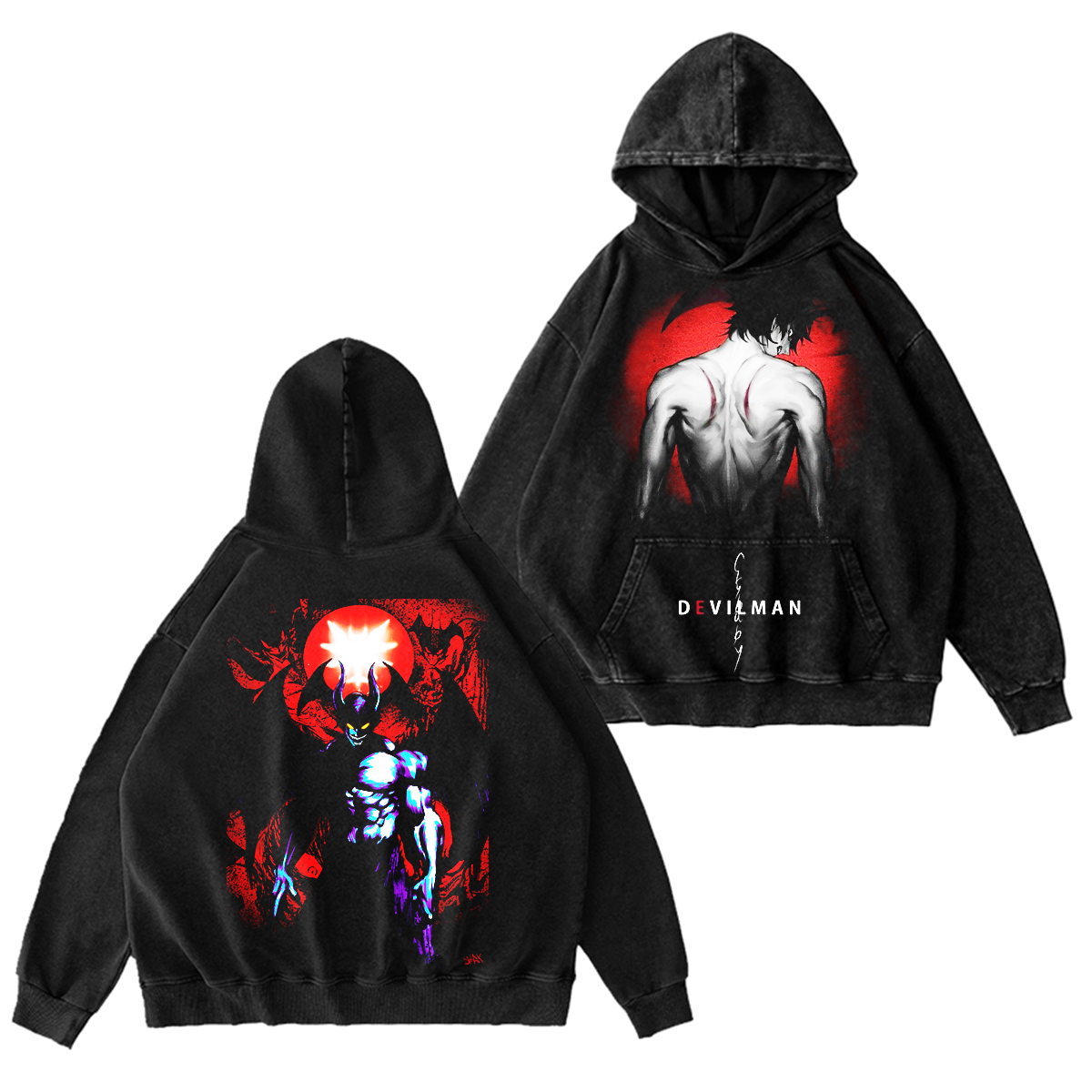 Devilman Crybaby Akita Washed T-shirt/Crewneck/Hoodie