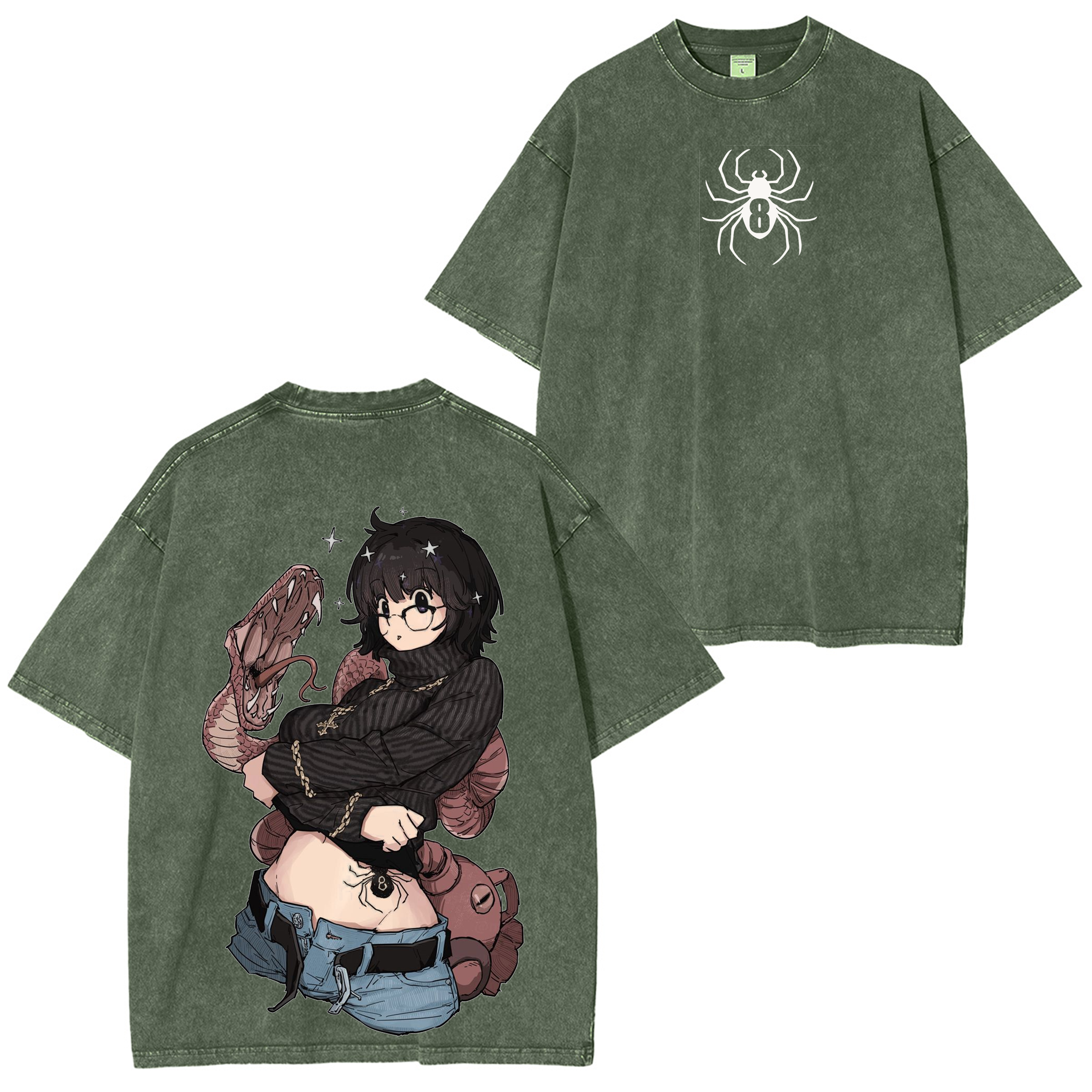 Vintage Washed Shizuku Spider 8 Tee – Hunter x Hunter