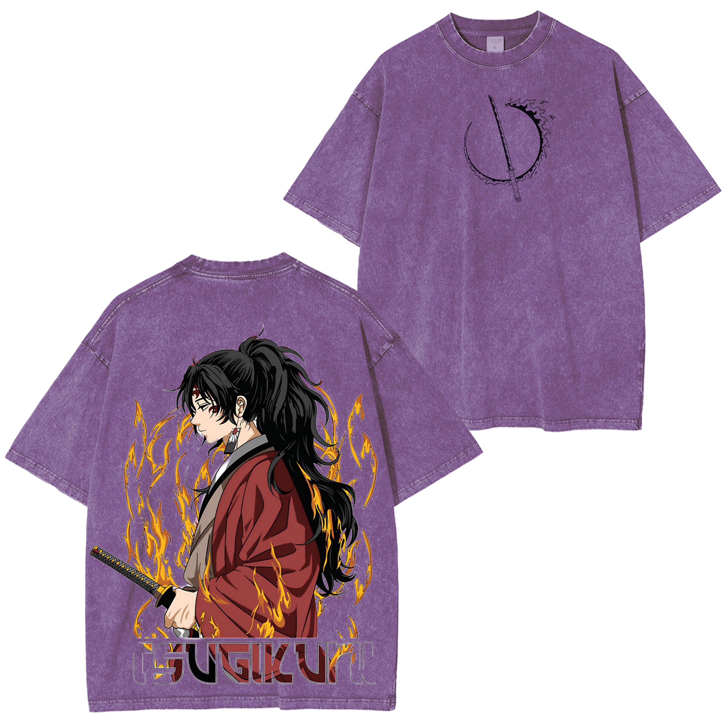 Yoriichi Tsugikuni Demon Slayer Unisex Washed T-Shirt