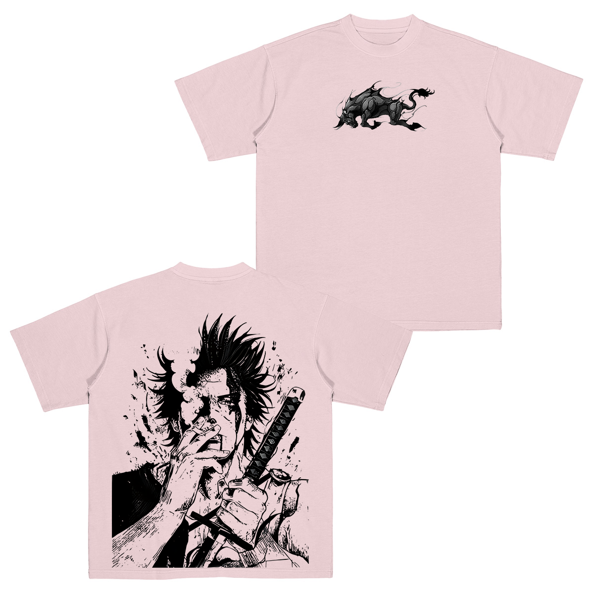 Yami Sukehiro x Black Bulls Black Clover Anime Double Printed Vintage Unisex Kids T-Shirt/Crewneck Sweatshirt/Hoodie