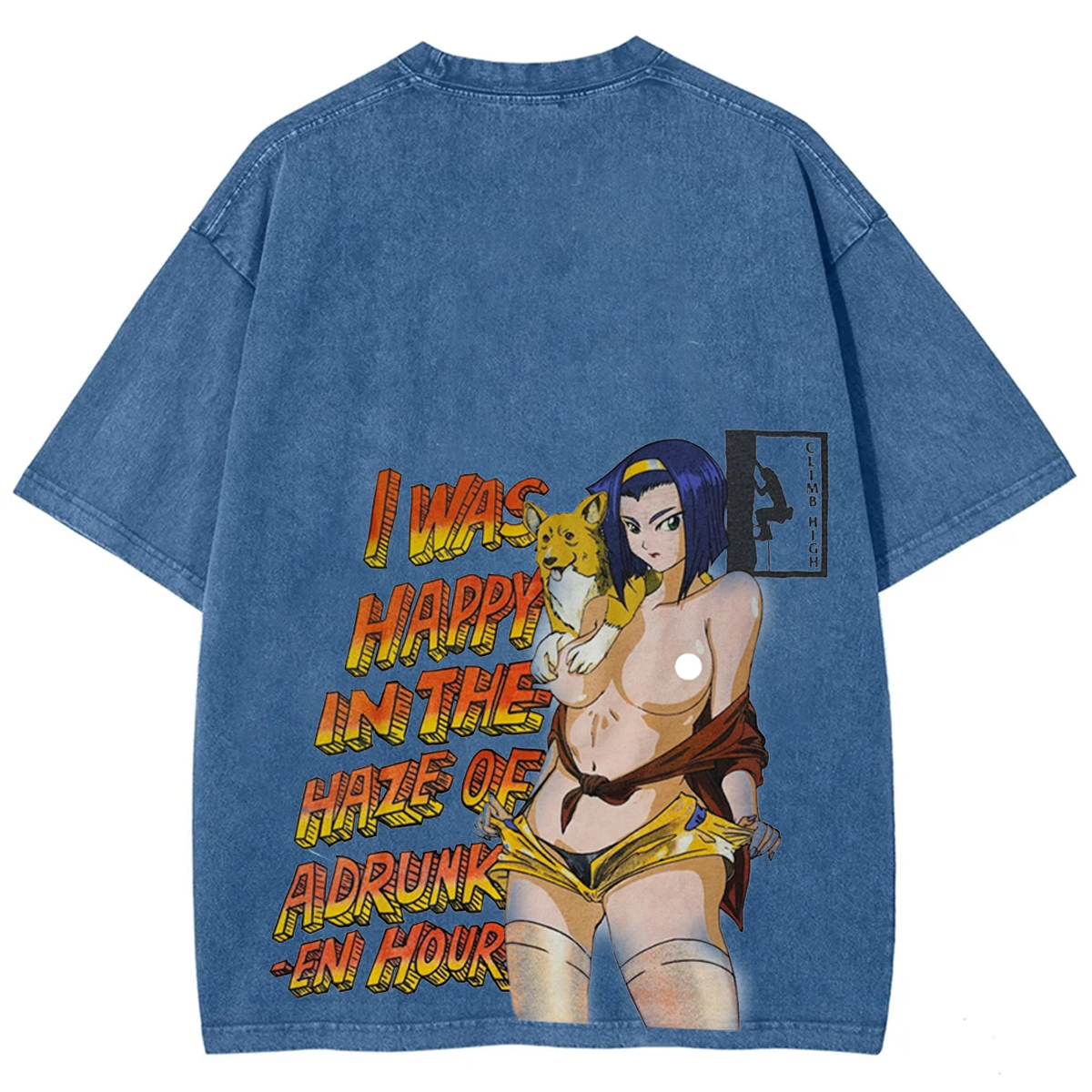 Anima × Movie Anime Cowboy Bebop Faye Spike Manga T-shirt