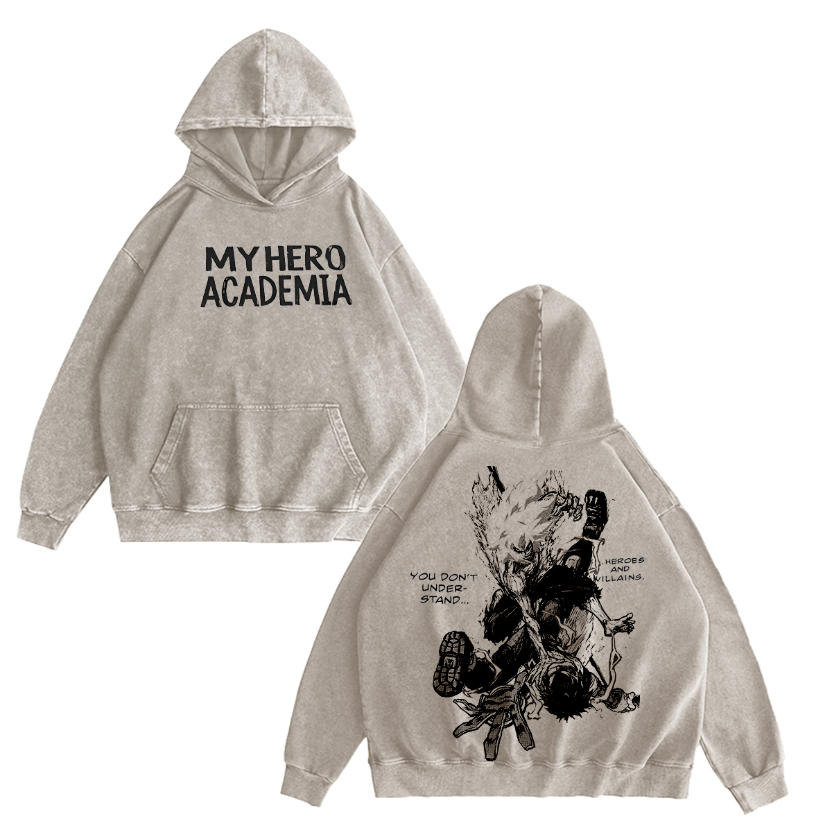 My Hero Academia Vintage Washed T-shirt/Crewneck/Hoodie