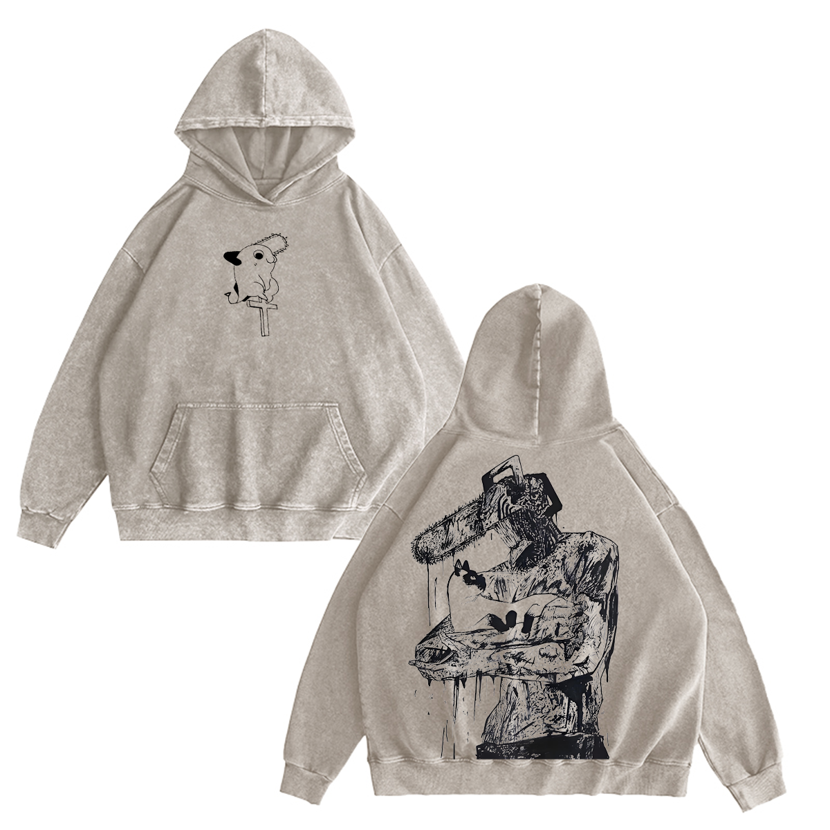 Chainsaw ManVintage Washed T-shirt/Crewneck/Hoodie