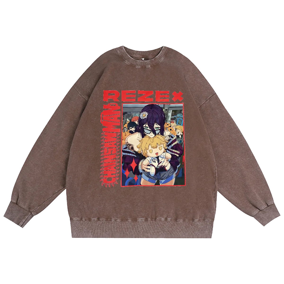 Chainsaw Man Vintage Washed T-shirt/Crewneck/Hoodie