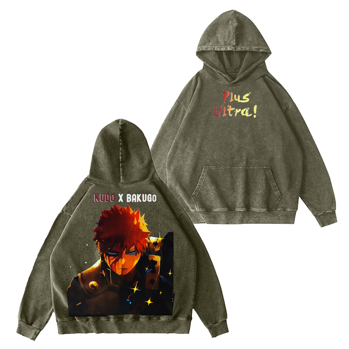 My Hero Academia Vintage Washed T-shirt/Crewneck/Hoodie