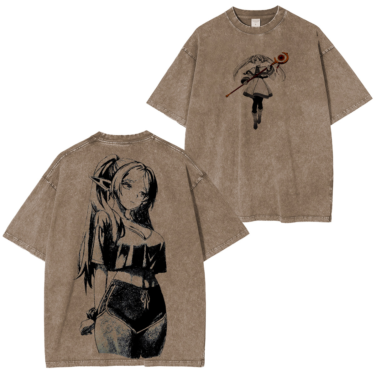 Frieren Beyond Journeys End Vintage washed T-shirt/Crewneck/Hoodie