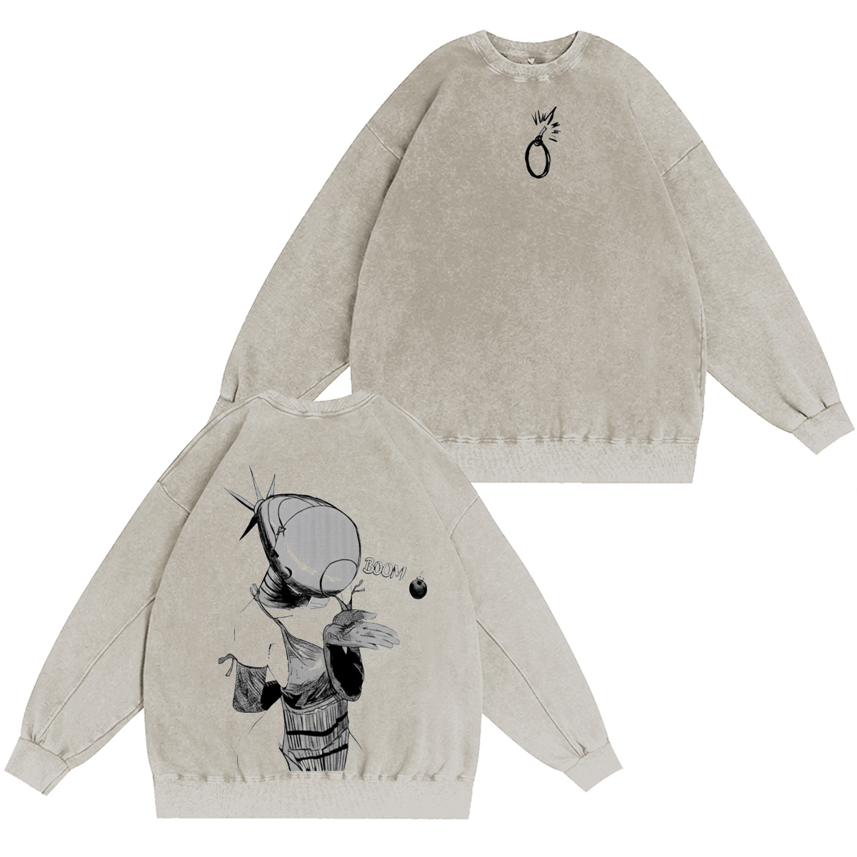 Chainsaw Man Vintage Washed T-shirt/Crewneck/Hoodie