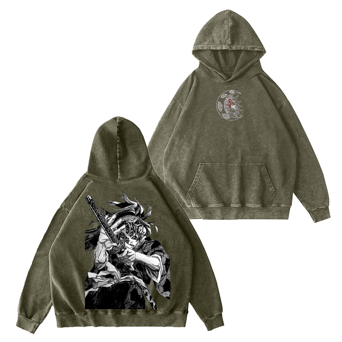 Demon Slayer Vintage Washed T-shirt/Crewneck/Hoodie