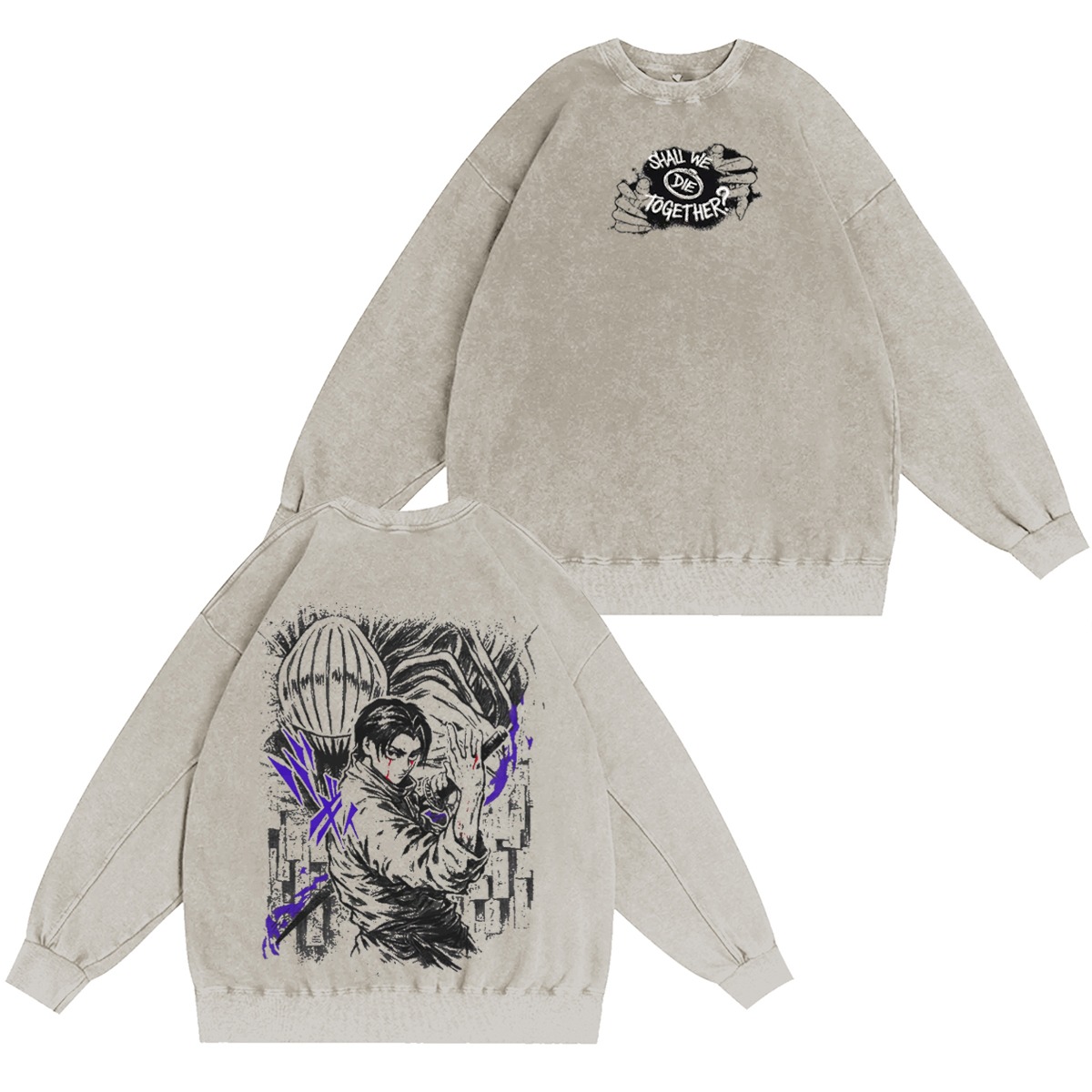 Jujutsu Kaisen Vintage Washed T-shirt/Crewneck/Hoodie