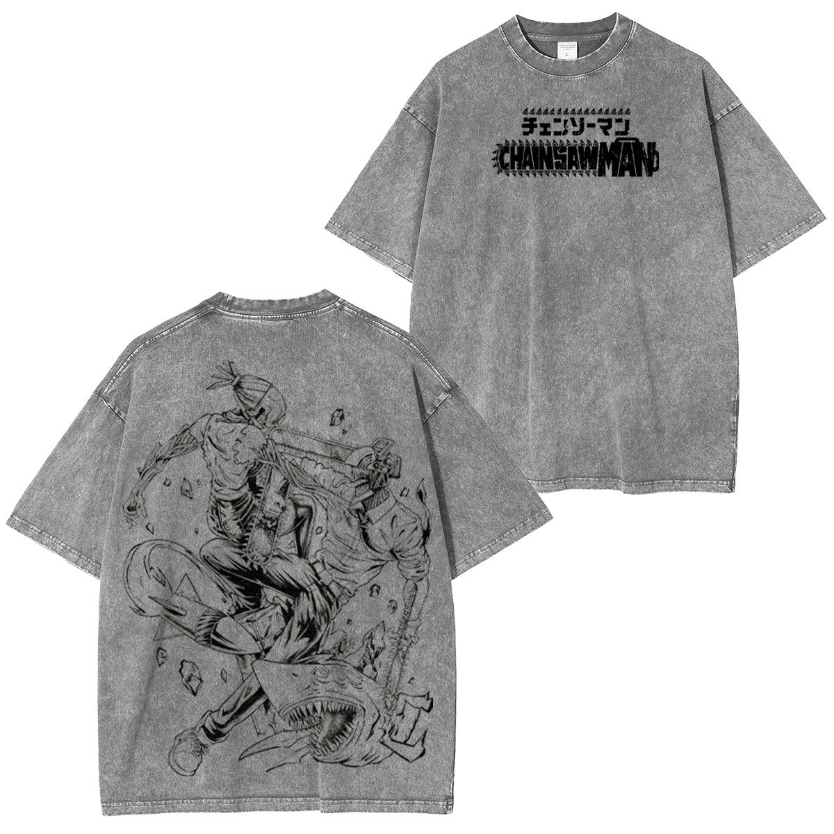 Chainsaw Man Vintage Washed T-shirt/Crewneck/Hoodie