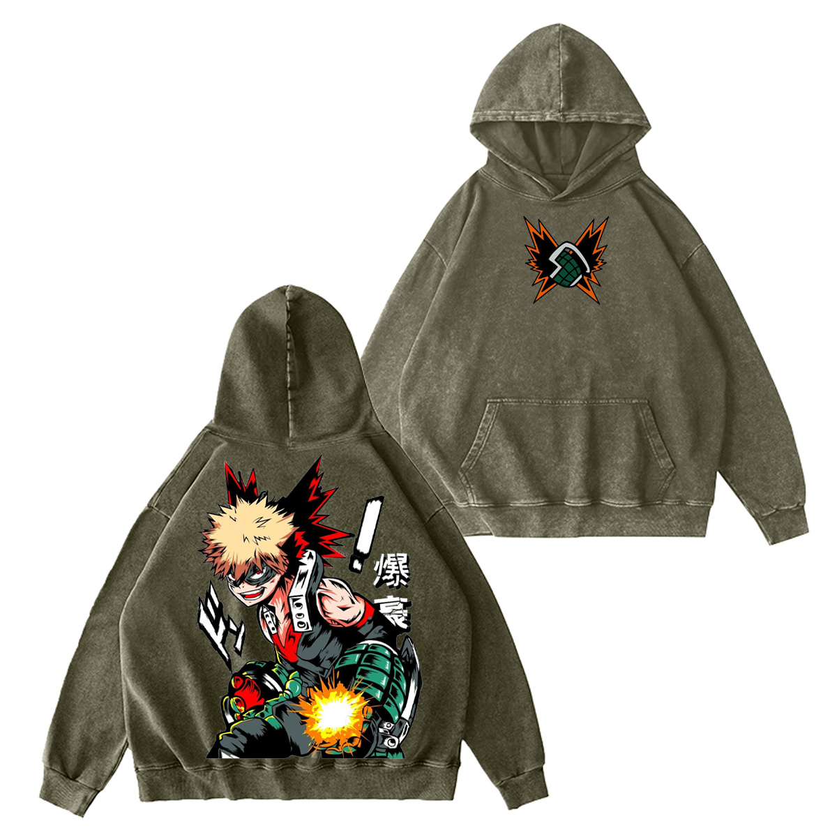 My Hero Academia Vintage Washed T-shirt/Crewneck/Hoodie