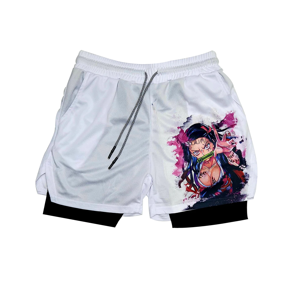 Ne.zuko "Anime × Gym" Shorts