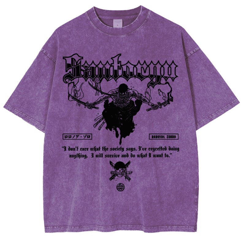 Roronoa Zoro Anime Oversized T-shirt