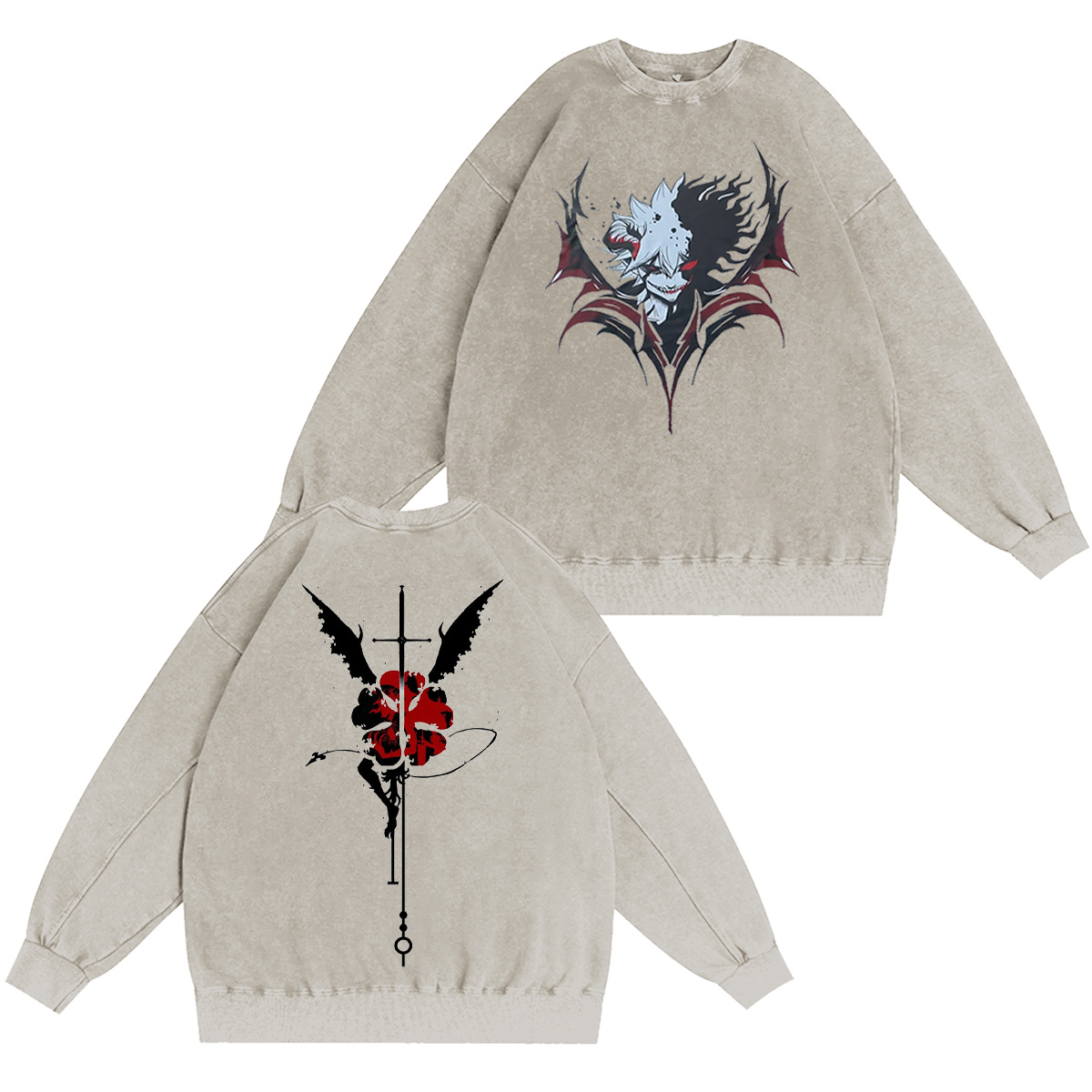 Black Clover Vintage Washed T-shirt/Crewneck/Hoodie