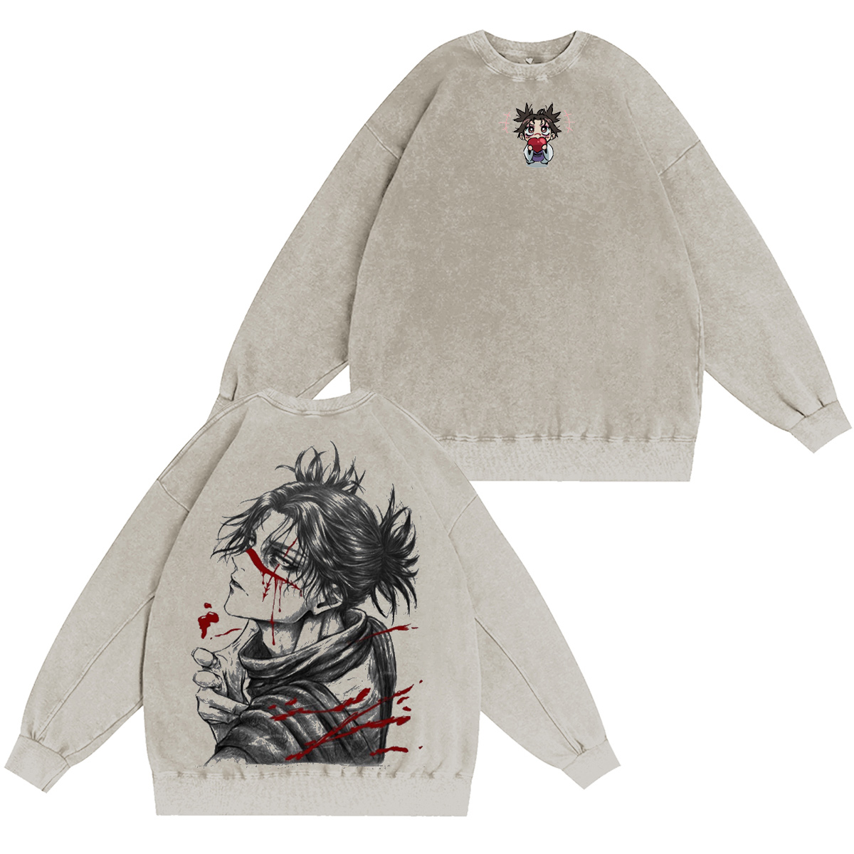 Kenjaku Jujutsu Kaisen Vintage Washed T-shirt/Crewneck/Hoodie