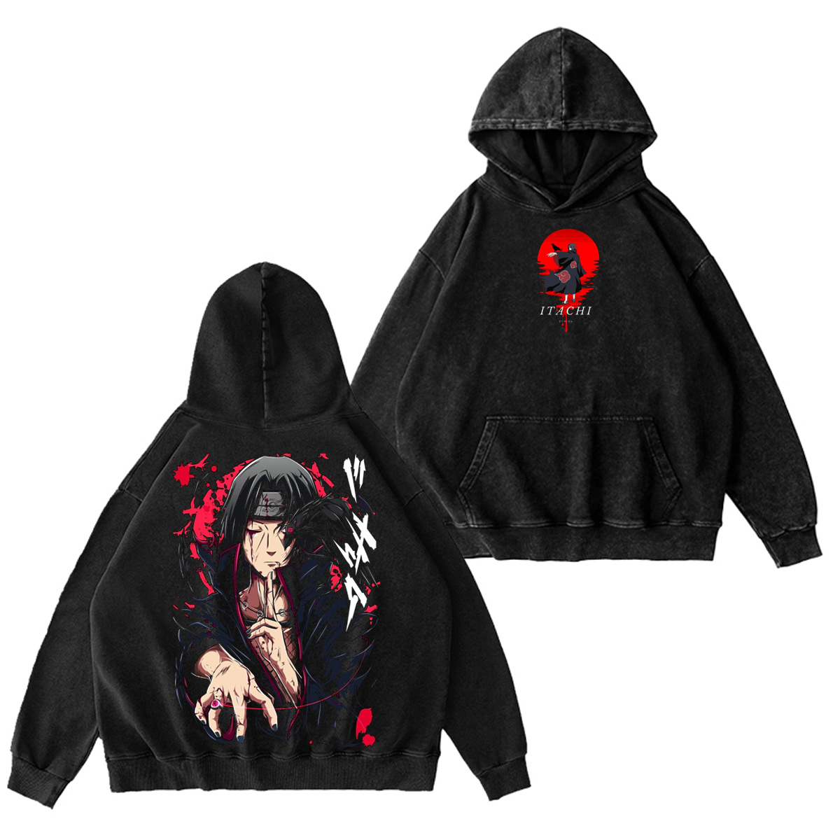 Itachi Uchiha Naruto Vintage Washed T-shirt/Crewneck/Hoodie