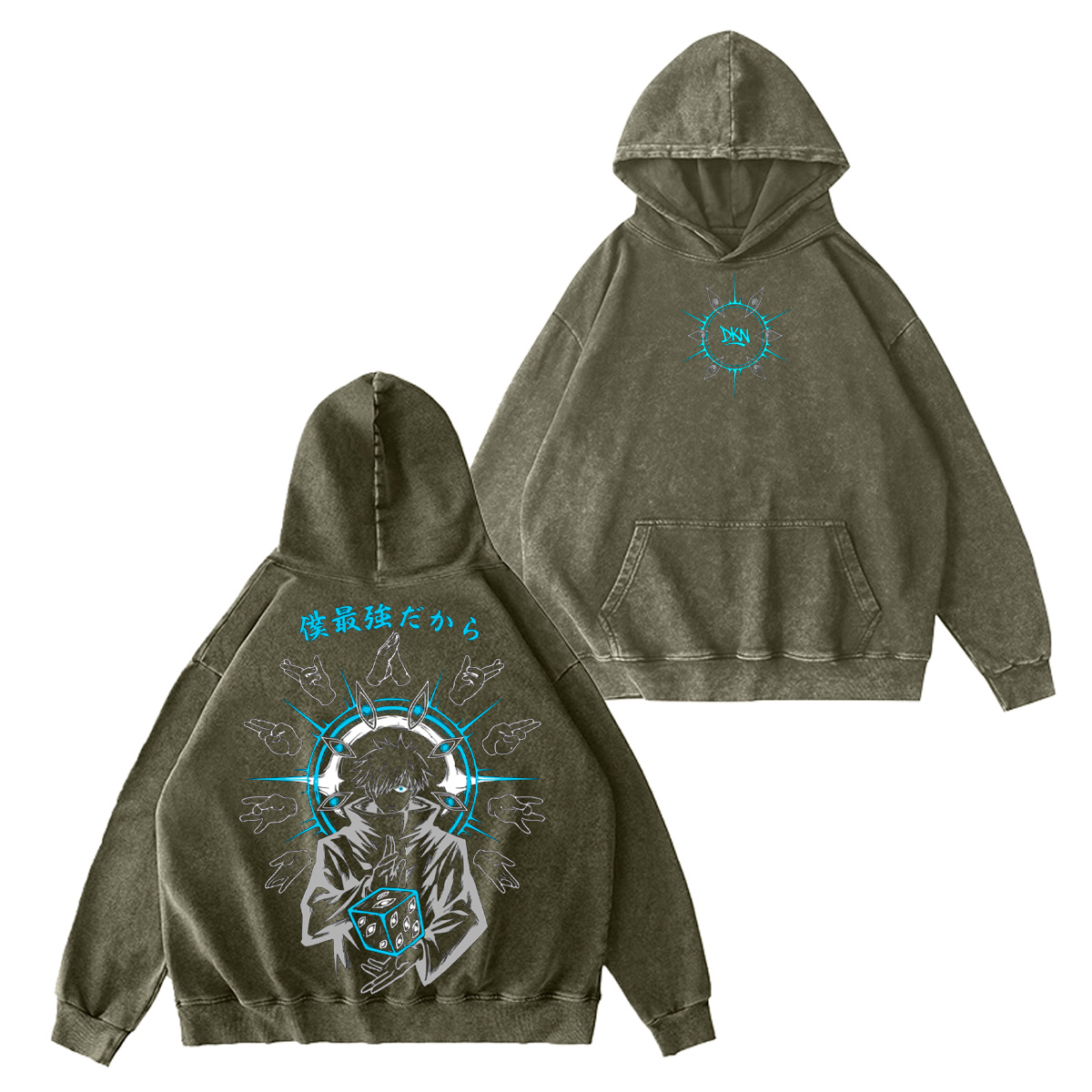 Jujutsu Kaisen Vintage Washed T-shirt/Crewneck/Hoodie