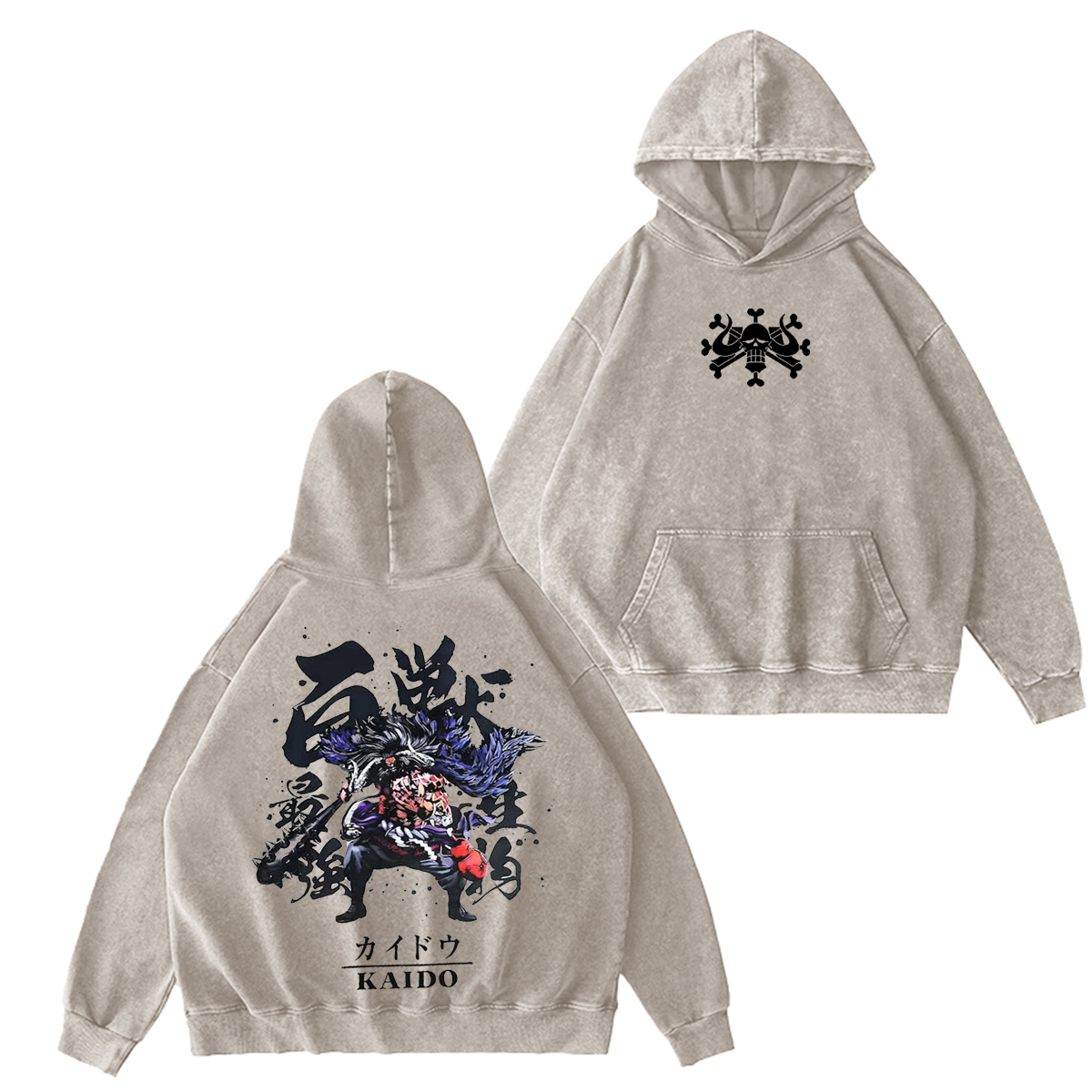 Kaido - One Piece Vintage washed T-shirt/Crewneck/Hoodie