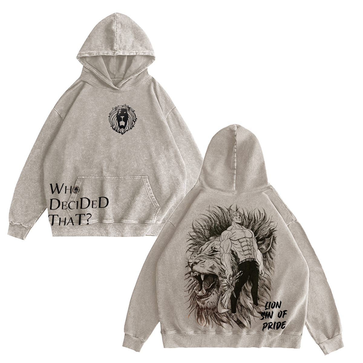 The Seven Deadly Sins Washed T-shirt/Crewneck/Hoodie