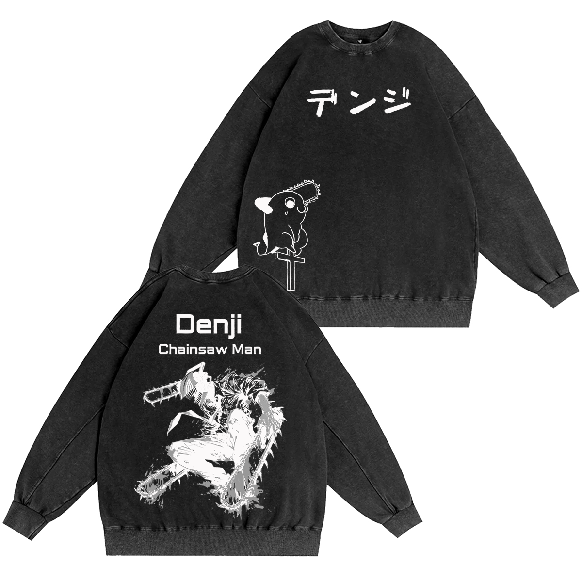 Denji Chainsaw Man Vintage Washed T-shirt/Crewneck/Hoodie