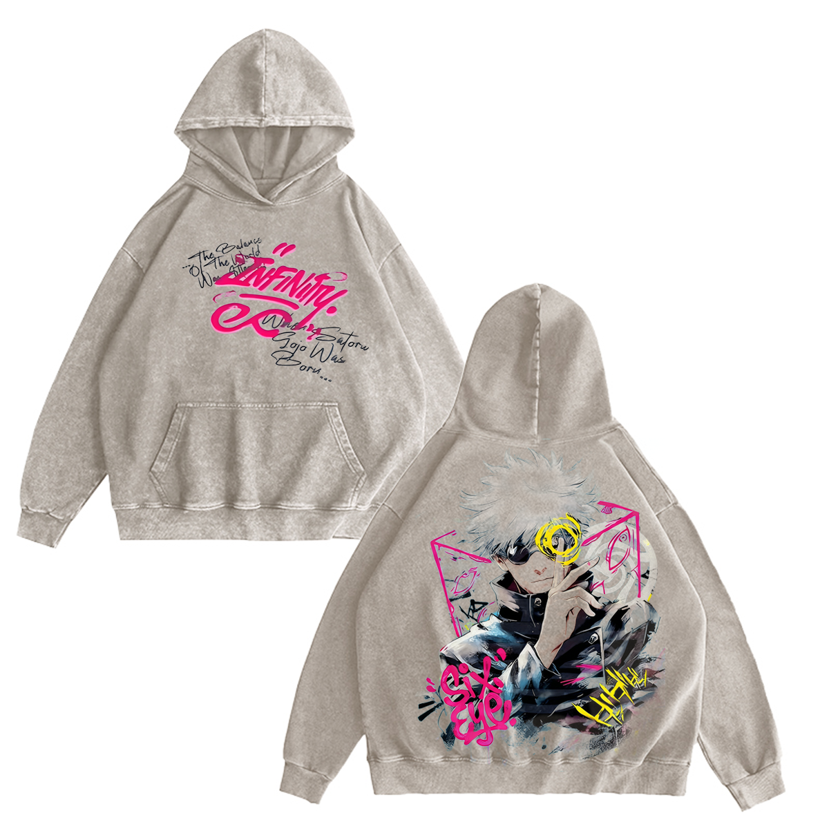 Jujutsu Kaisen Gojo Satoru Vintage Washed T-shirt/Crewneck/Hoodie