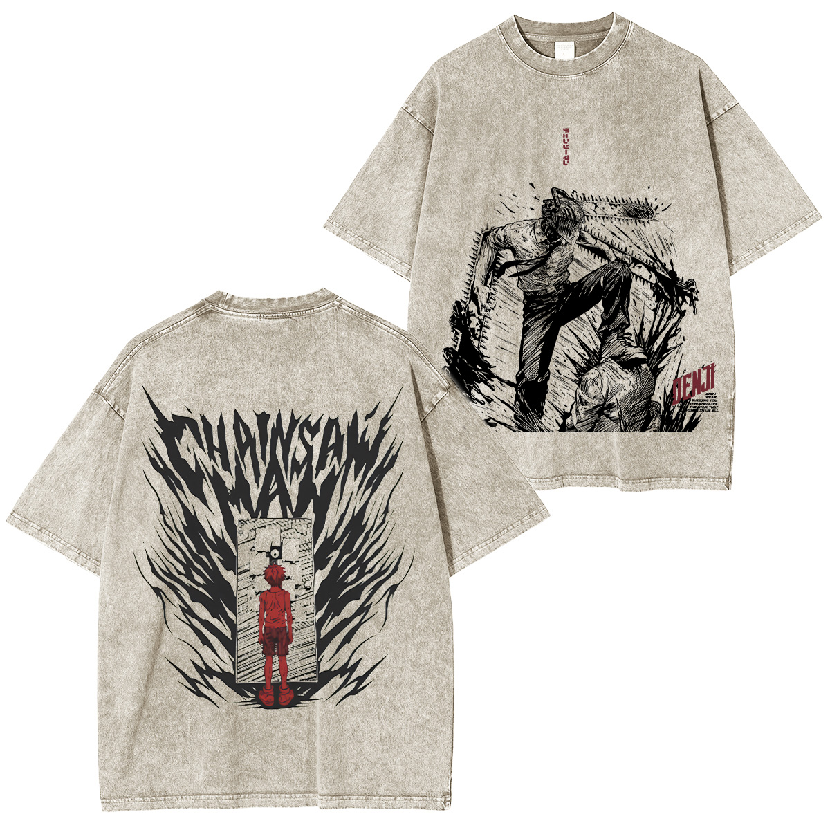 Chainsaw Man Washed T-shirt/Crewneck/Hoodie