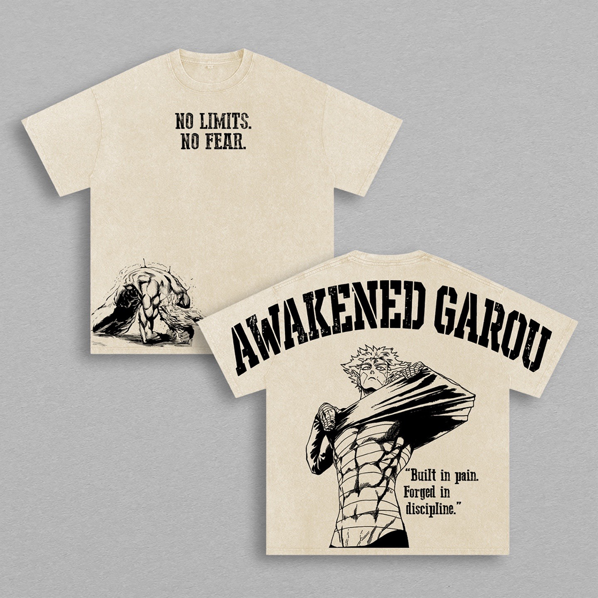 The Hero Hunter of One Punch Man Printed Vintage Washed Tee Unisex T-shirt