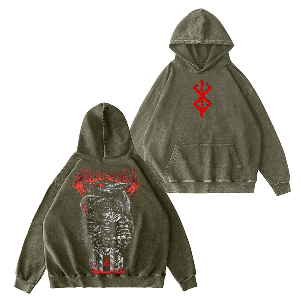 Guts Berserk Washed T-shirt/Crewneck/Hoodie
