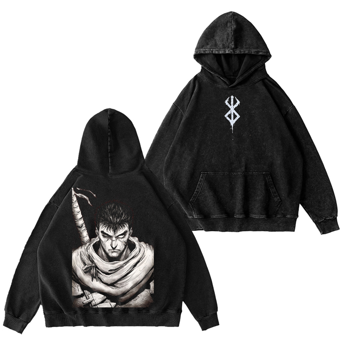 Guts Berserk Washed T-shirt/Crewneck/Hoodie