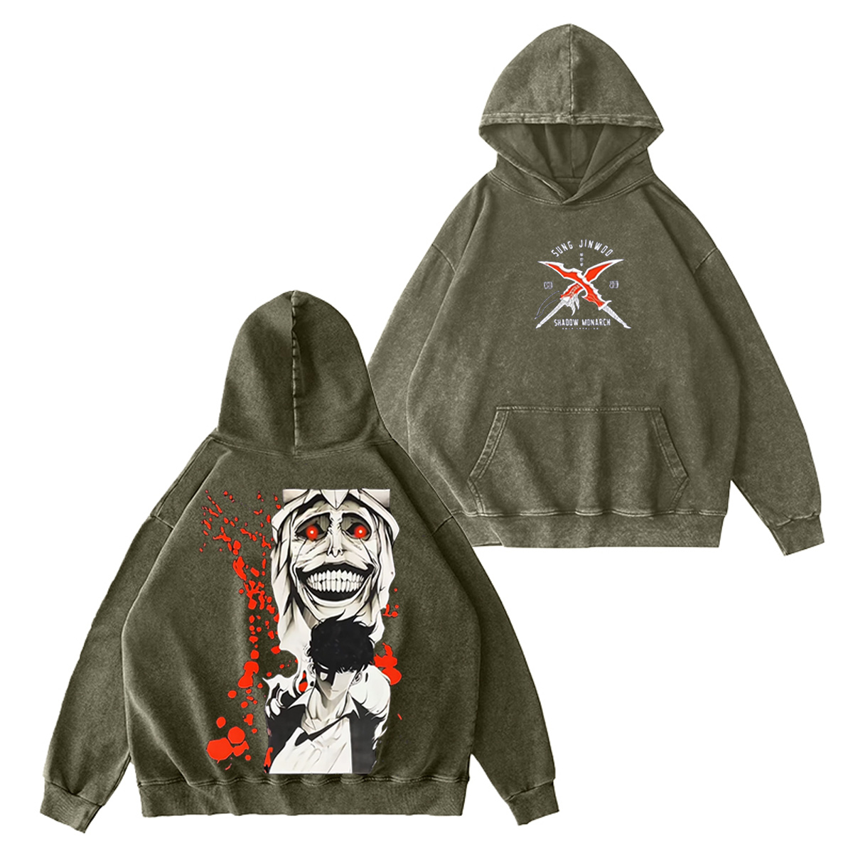 Solo Leveling Washed T-shirt/Crewneck/Hoodie