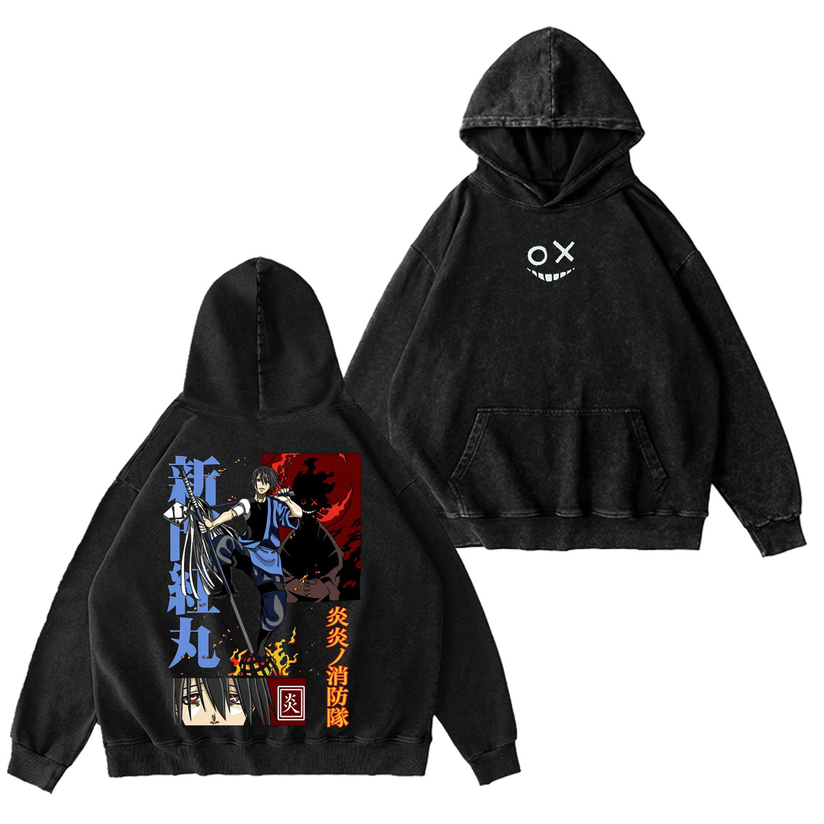 Fire Force Washed T-shirt/Crewneck/Hoodie