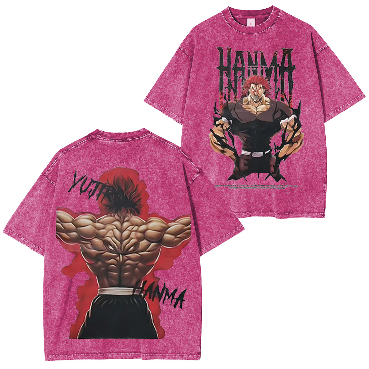 Yujiro Hanma Baki Washed T-shirt/Crewneck/Hoodie