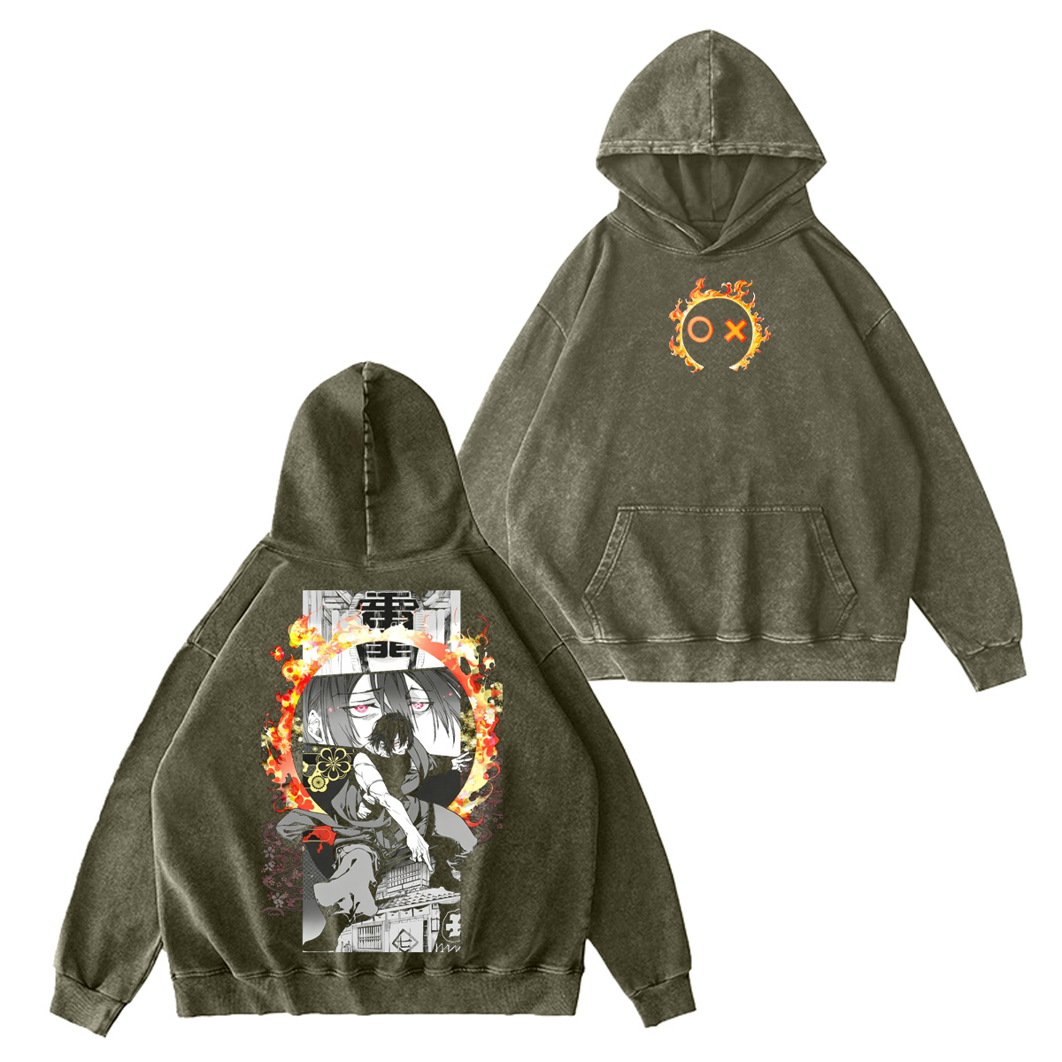 Shinra Kusakabe Fire Force Washed T-shirt/Crewneck/Hoodie