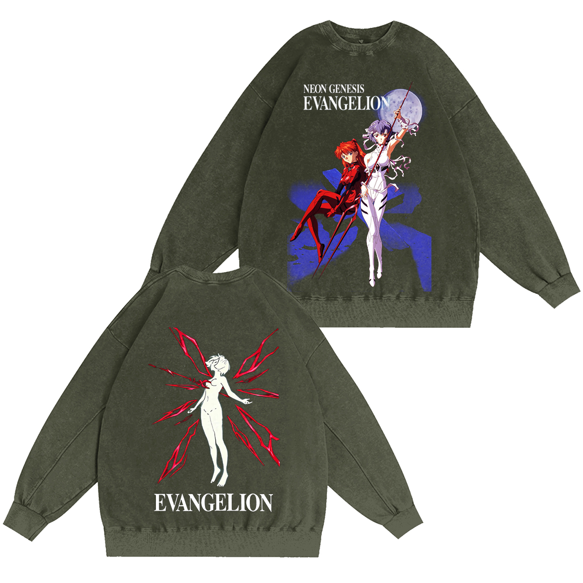 Neon Genesis Evangelion Unisex Washed T-shirt/Crewneck/Hoodie