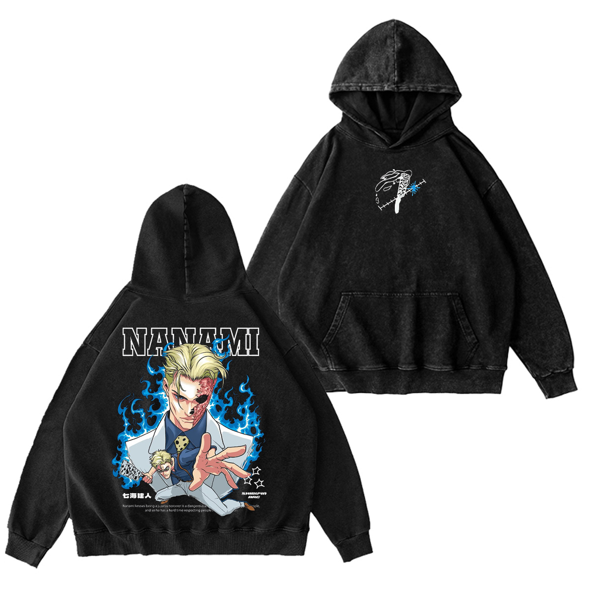 Kento Nanami Jujutsu Kaisen Washed T-shirt/Crewneck/Hoodie