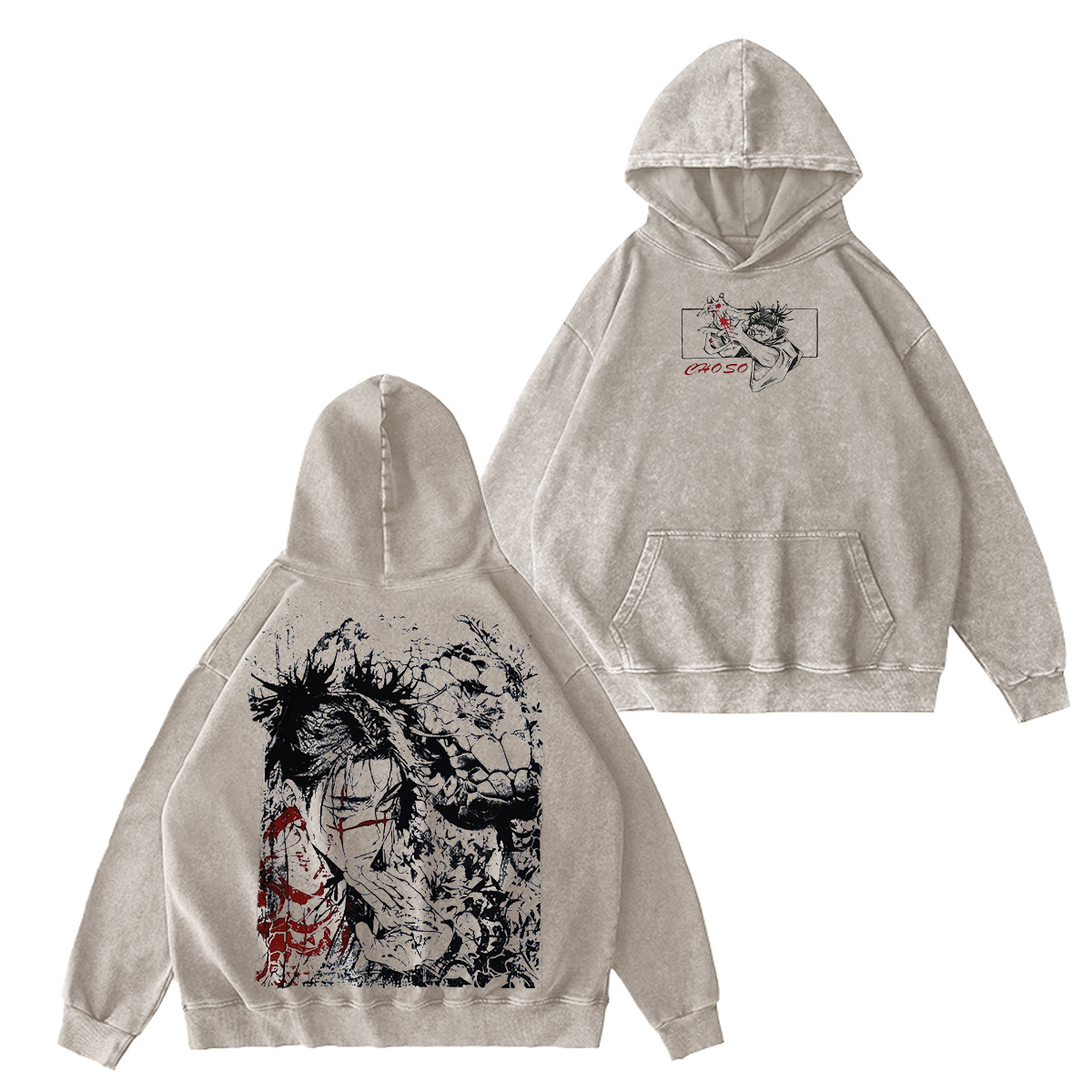 Jujutsu Kaisen Washed T-shirt/Crewneck/Hoodie