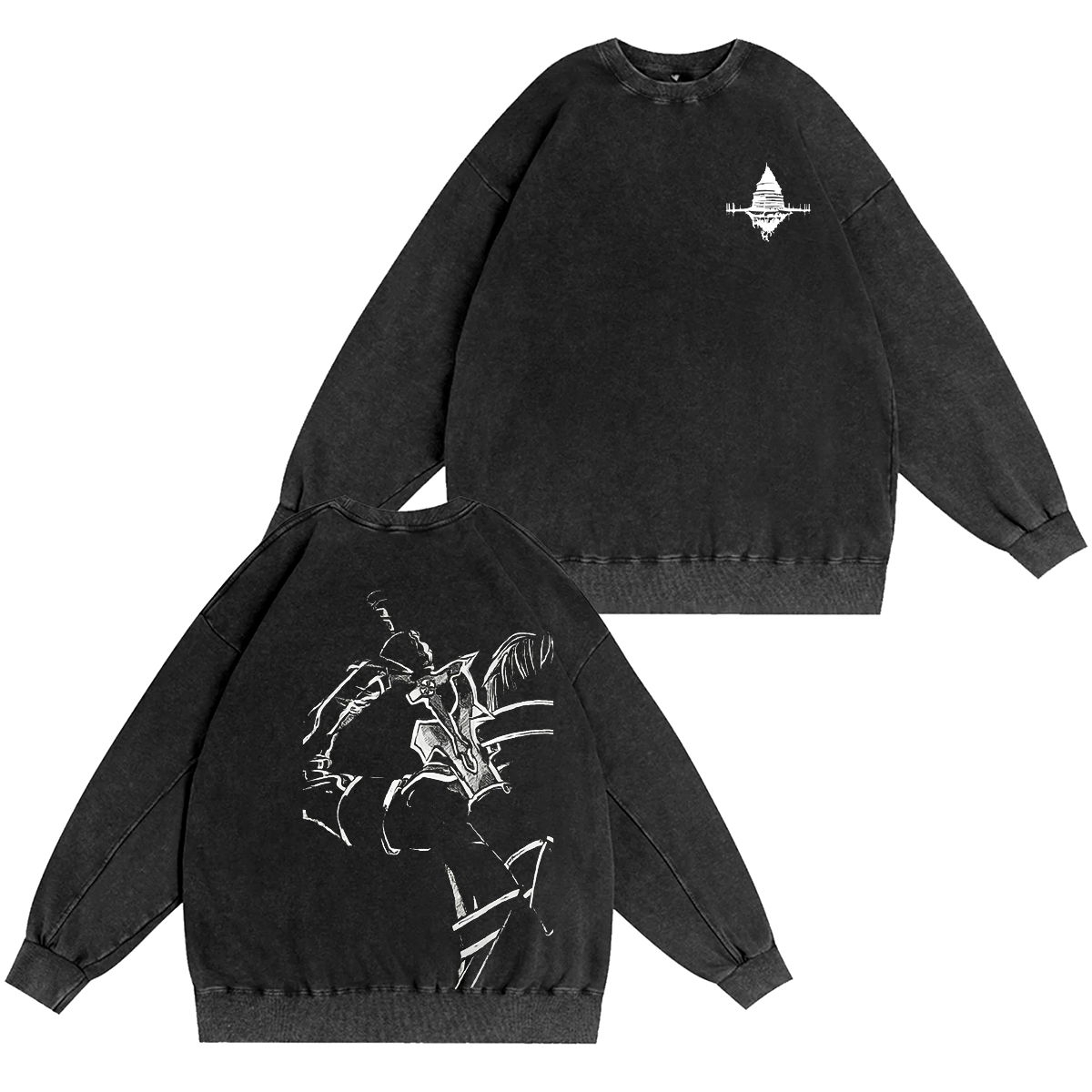Sword Art Online Kirito B&W Unisex Washed T-shirt/Crewneck/Hoodie