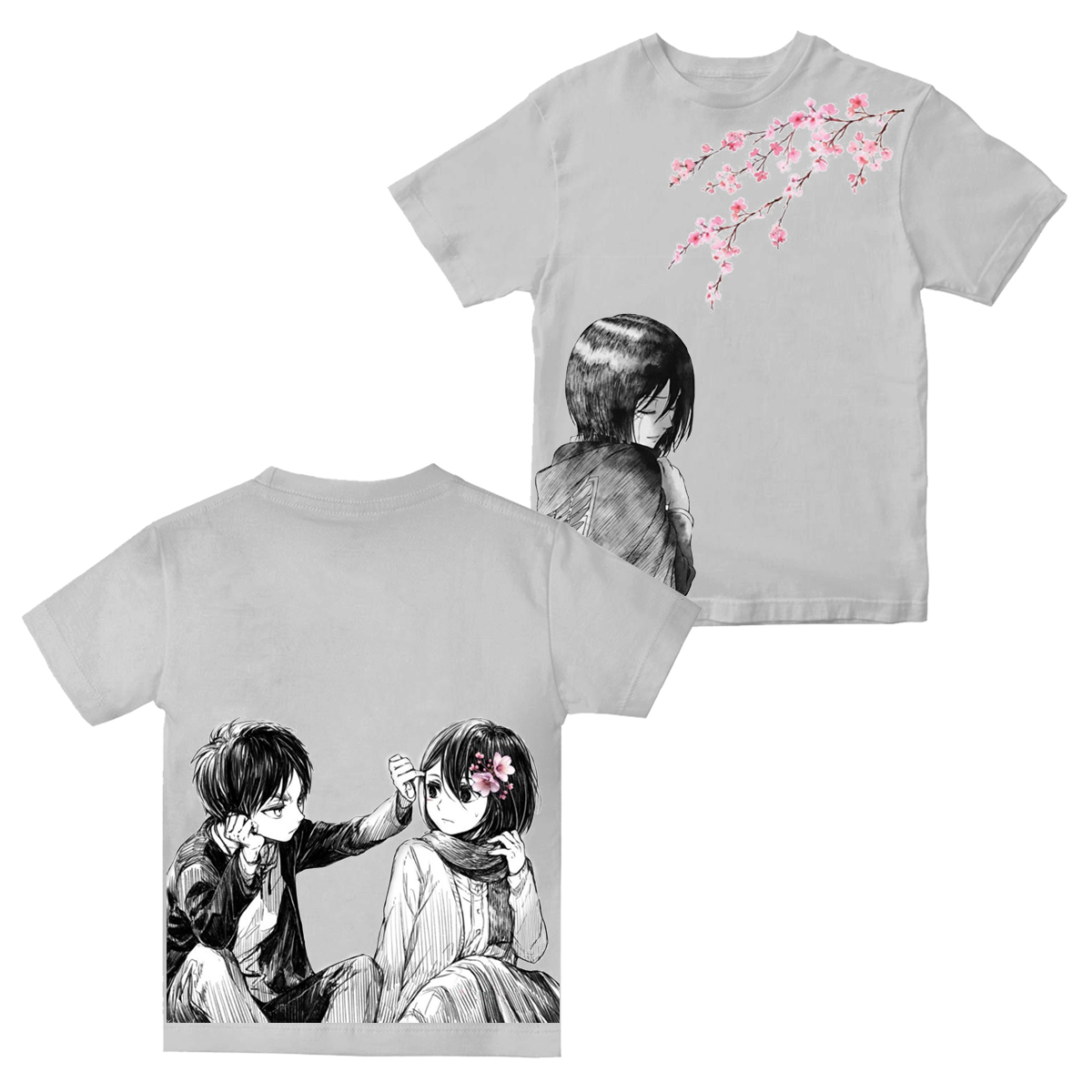 Attack on Titan Vintage Washed T-shirts / Cotton T-shirts