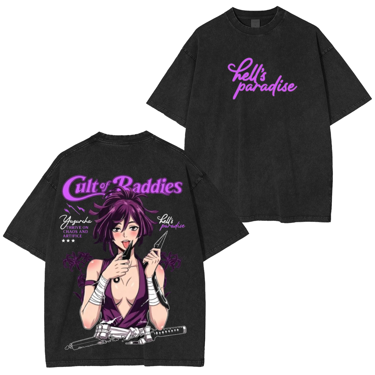 Yuzuriha of Keishu Hell's Paradise Washed T-shirt/Crewneck/Hoodie