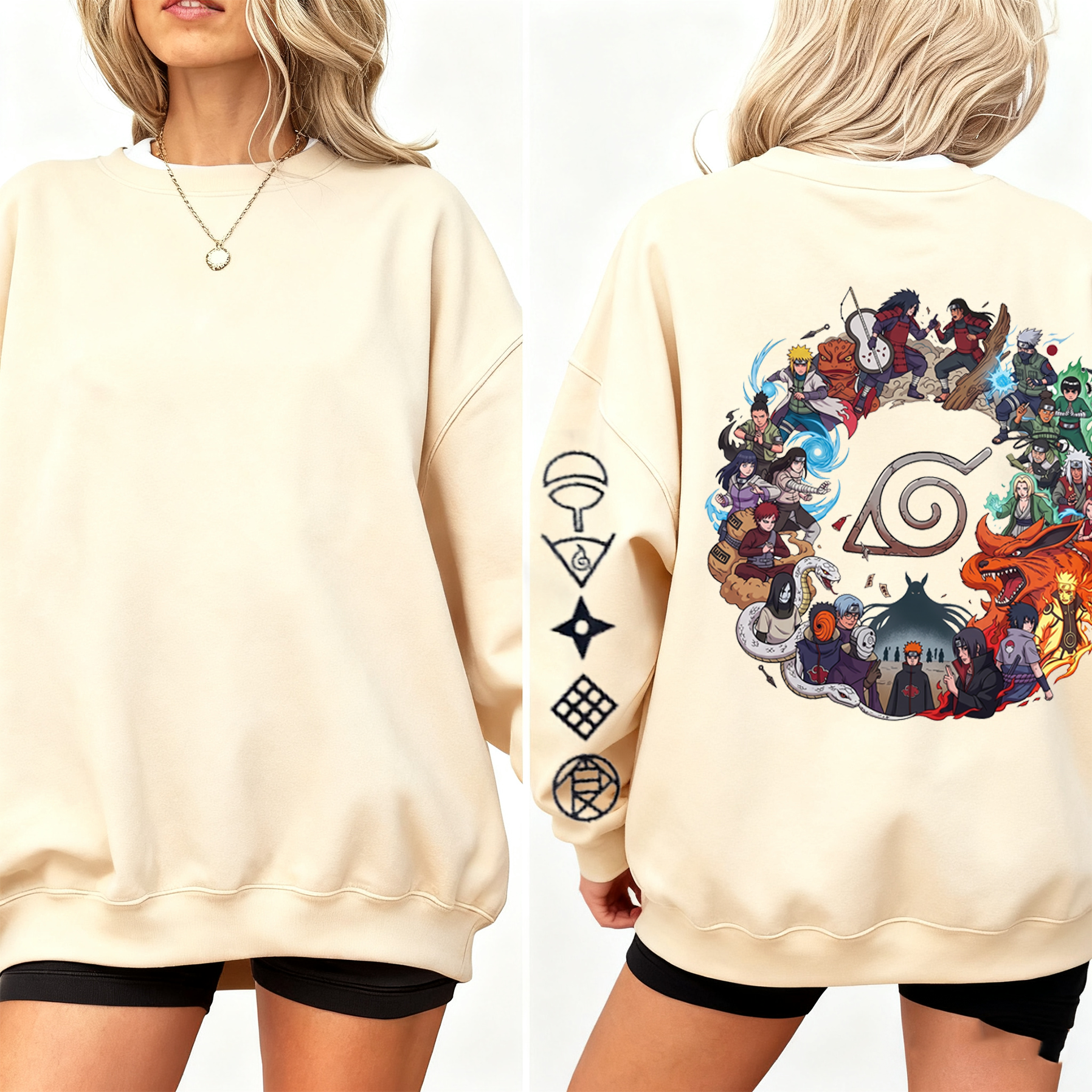 Naruto Oversized Unisex Washed T-Shirt