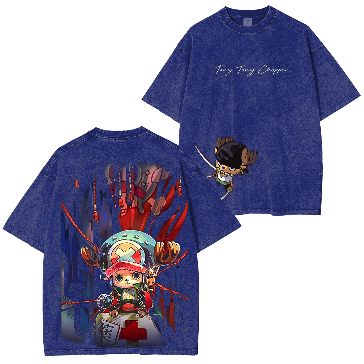 One Piece ony Tony Chopper Printed Unisex  washed T-shirt/Crewneck/Hoodie